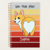Gepersonaliseerde Corgi Journal - Planner (Voorkant)