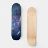 Gepersonaliseerde Cosmic Galaxy Skateboard (Voorkant)