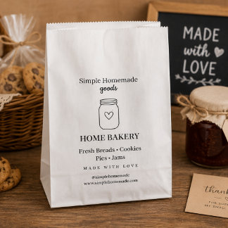 Gepersonaliseerde cottage food verpakking voor koe bedankzakje