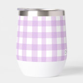 Gepersonaliseerde Cottage Lavendel Lila Gingham Pl (Rechts)