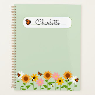 Gepersonaliseerde Country Garden Green Pocket Map Planner
