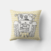 Gepersonaliseerde country Wedding Tractor-module Kussen (Achterkant)