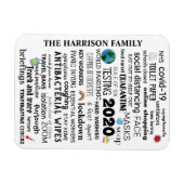 Gepersonaliseerde 'Covid-19 World Pandemic Commemo Magneet (Horizontaal)