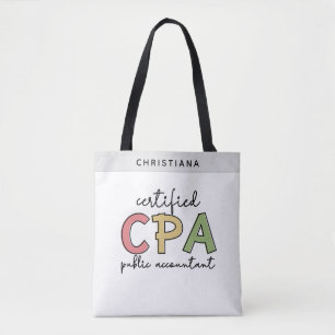 Gepersonaliseerde CPA Certified Public Accountant- Draagtas
