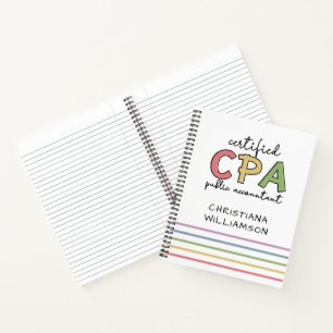 Gepersonaliseerde CPA Certified Public Accountant- Notitieboek