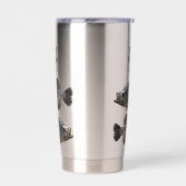 Gepersonaliseerde Crappie Vissende visser Monogram Geïsoleerde Drinkbeker (Links)