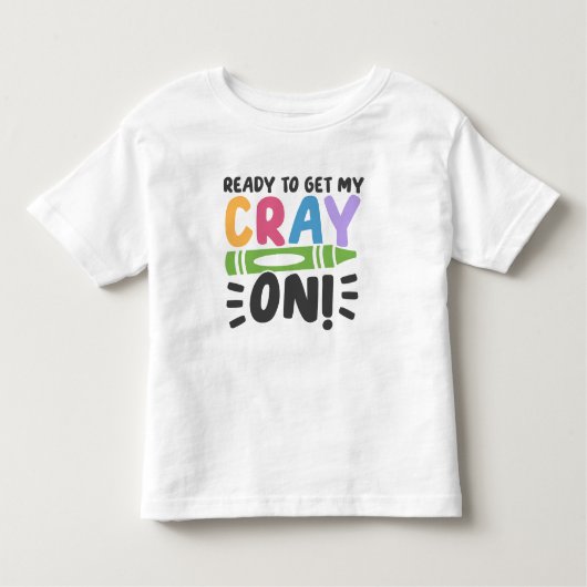 Gepersonaliseerde Crayon Pre-K Peuter Shirt (Voorkant)