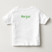 Gepersonaliseerde Crayon Pre-K Peuter Shirt (Achterkant)