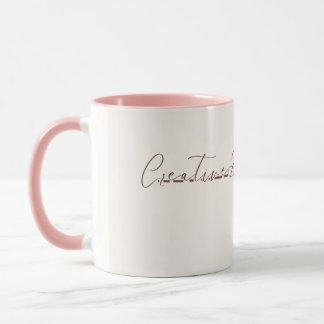 Gepersonaliseerde Creative Brain Mok - Roze Binnen