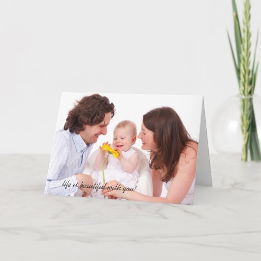 Gepersonaliseerde Creëer Uw eigen Kaart met tekst (Voorkant)