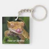 Gepersonaliseerde Crested Gecko Sleutelhanger (Achterkant)