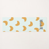 Gepersonaliseerde croissant Yoga Mat (Achterkant (horizontaal))