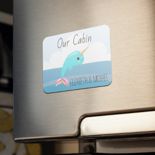 Gepersonaliseerde Cruise Deur Zee Narwal Eenhoorn Magneet