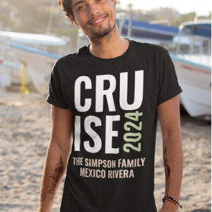 Gepersonaliseerde cruise gezinsreis t-shirt