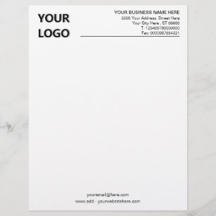 Gepersonaliseerde Custom Business Letterhead met L Briefhoofd