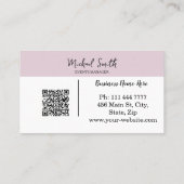 Gepersonaliseerde Custom Corporate QR Code Logo Visitekaartje (Achterkant)