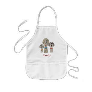 Gepersonaliseerde Custom Cute Animal Puppy Kind Kinder Schort