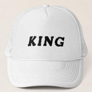 Gepersonaliseerde Custom King Tekst Witte Trucker Trucker Pet