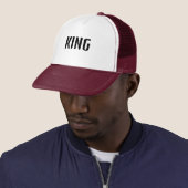 Gepersonaliseerde Custom Maroon Kleur Trucker Hoed Trucker Pet (In situ)