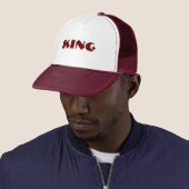 Gepersonaliseerde Custom Maroon Kleur Trucker Hoed Trucker Pet (In situ)