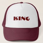 Gepersonaliseerde Custom Maroon Kleur Trucker Hoed Trucker Pet (Voorkant)