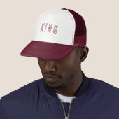 Gepersonaliseerde Custom Maroon Kleur Trucker Hoed Trucker Pet (In situ)