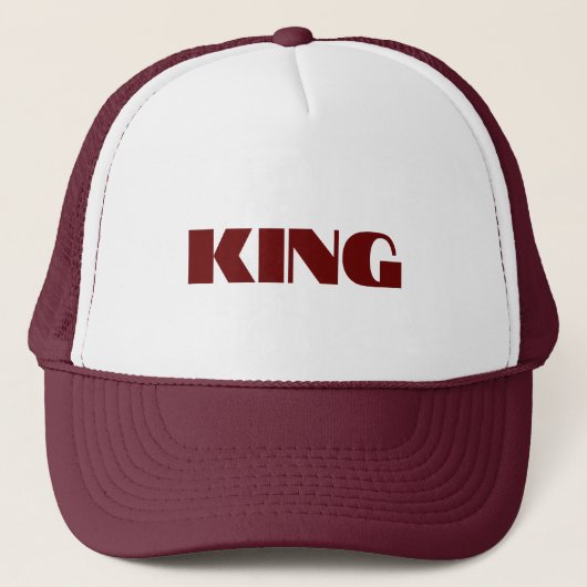 Gepersonaliseerde Custom Maroon Kleur Trucker Hoed Trucker Pet (Voorkant)