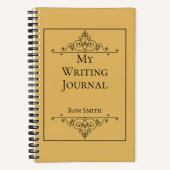Gepersonaliseerde Custom Name Writer's Notitieboek (Voorkant)