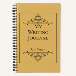 Gepersonaliseerde Custom Name Writer's Notitieboek