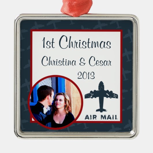 Gepersonaliseerde Custom Ornament Airplane Flight  (Voorkant)