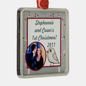 Gepersonaliseerde Custom Ornament White Tree (Rechts)