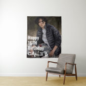 Gepersonaliseerde Custom Photo Afbeelding Party Ac Wandkleed (In situ)