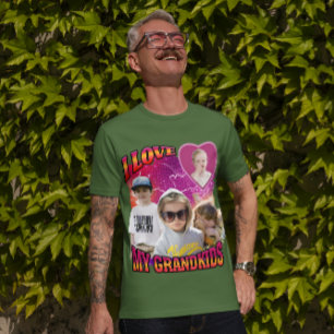 Gepersonaliseerde Custom Photo Bootleg Ik hou van  T-shirt