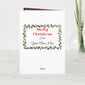 Gepersonaliseerde Custom Upload Foto Kerst Kaarten (Achterkant)