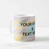 Gepersonaliseerde Custom Uw Eigen Foto abstracte k Koffiemok (Voorkant links)