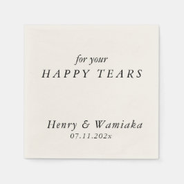 Gepersonaliseerde Custom voor uw Happy Tears bruil Servet