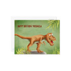 Gepersonaliseerde Cute T-Rex Dinosaur Happy Birthd