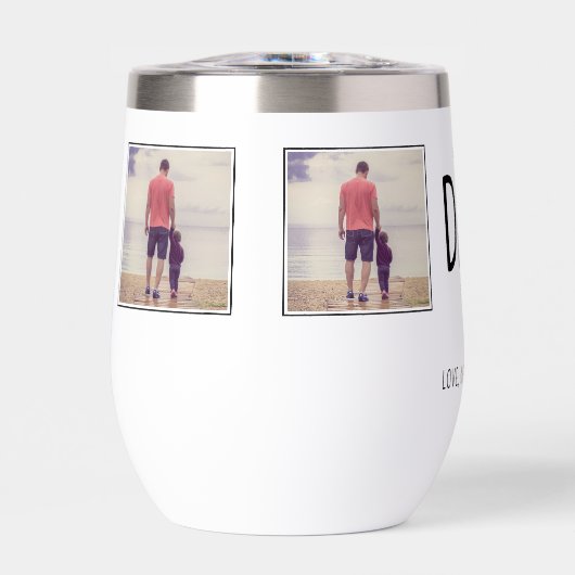 Gepersonaliseerde Dad 4 foto's Beste vader ooit Mo (Voorkant)