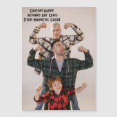 Gepersonaliseerde Dad Foto Vaderdag Kaart Magnetis (Voorkant)