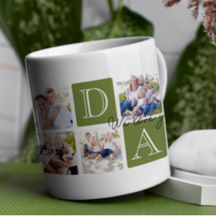 Gepersonaliseerde Dad Love 7 Fotocollage Koffiemok