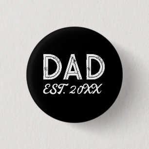 Gepersonaliseerde Dad Vaderdag Ronde Button 3,2 Cm