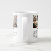 Gepersonaliseerde Daddy Definition 6 Fotocollage Extra Grote Beker (Achterkant)