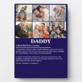 Gepersonaliseerde Daddy Definition 6 Fotocollage Fotoplaat (voorkant)