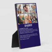 Gepersonaliseerde Daddy Definition 6 Fotocollage Fotoplaat (Zijkant)