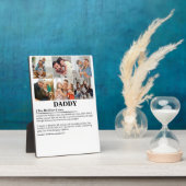 Gepersonaliseerde Daddy Definition 6 Fotocollage Fotoplaat (Zijkant)