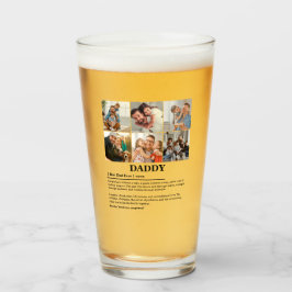 Gepersonaliseerde Daddy Definition 6 Fotocollage Glas