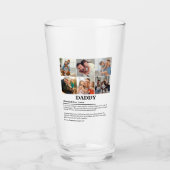 Gepersonaliseerde Daddy Definition 6 Fotocollage Glas (Voorkant)