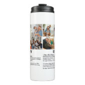 Gepersonaliseerde Daddy Definition 6 Fotocollage Thermosbeker (Voorkant)