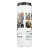 Gepersonaliseerde Daddy Definition 6 Fotocollage Thermosbeker (Achterkant)