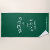 Gepersonaliseerde Dad's Beach Handdoek (Voorkant)